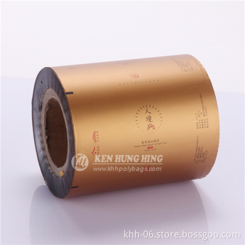 High Quality Golden Printed coffee sachet Packaging films